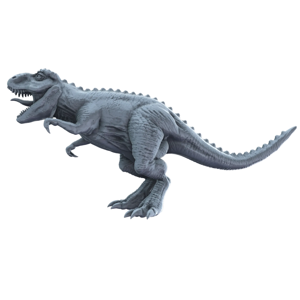 3D printed Tyrannosaurus rex standing side view