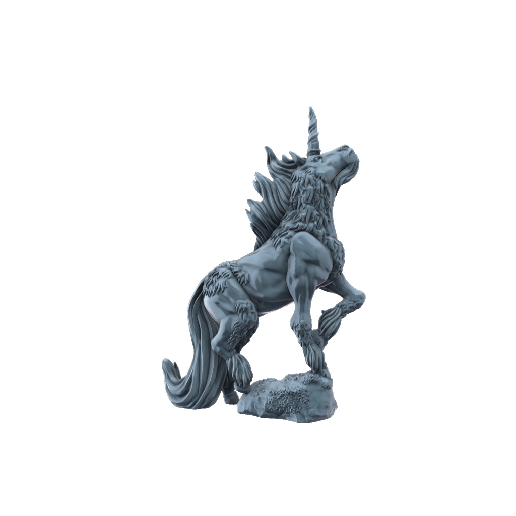 3D printed Unicorn side view
