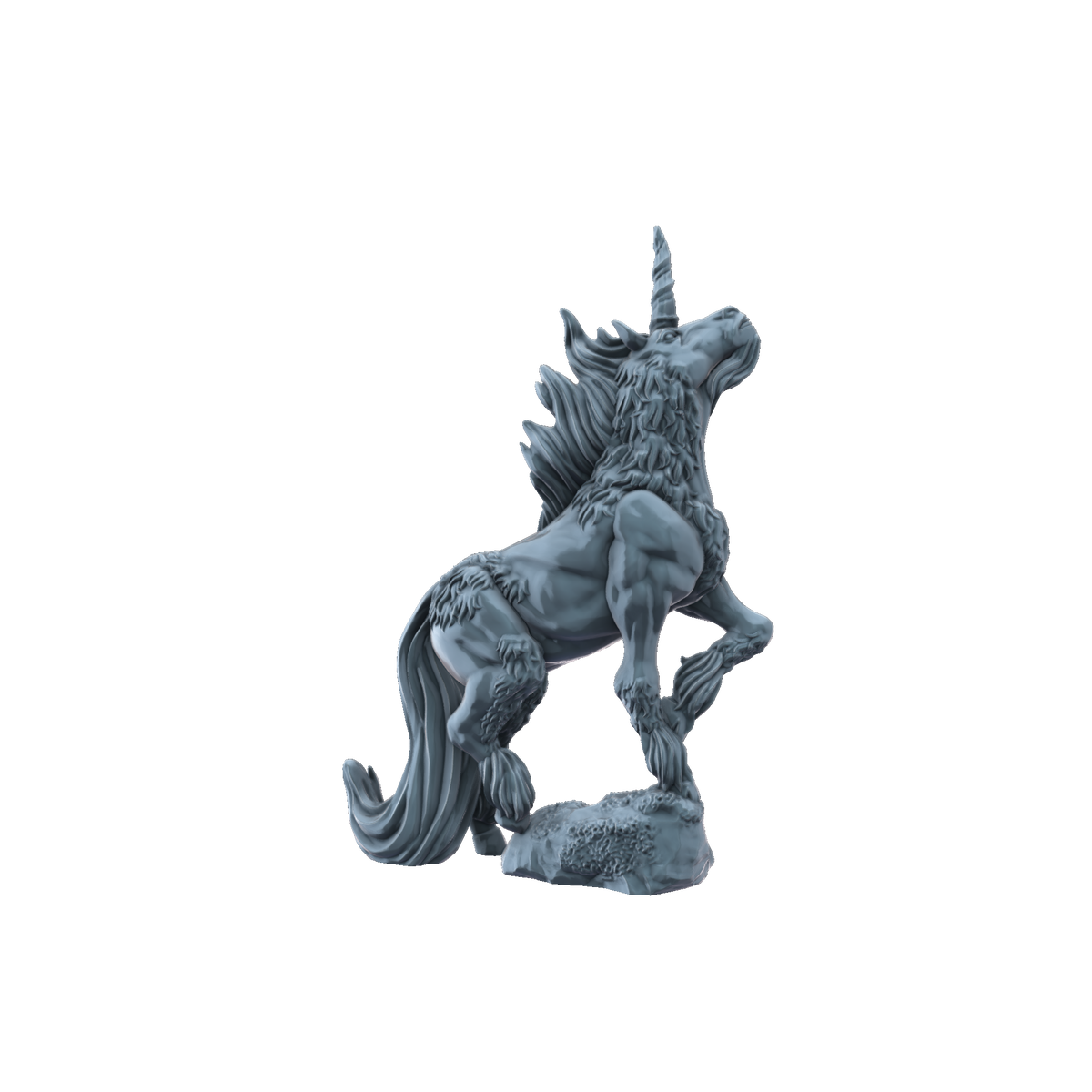 3D printed Unicorn side view