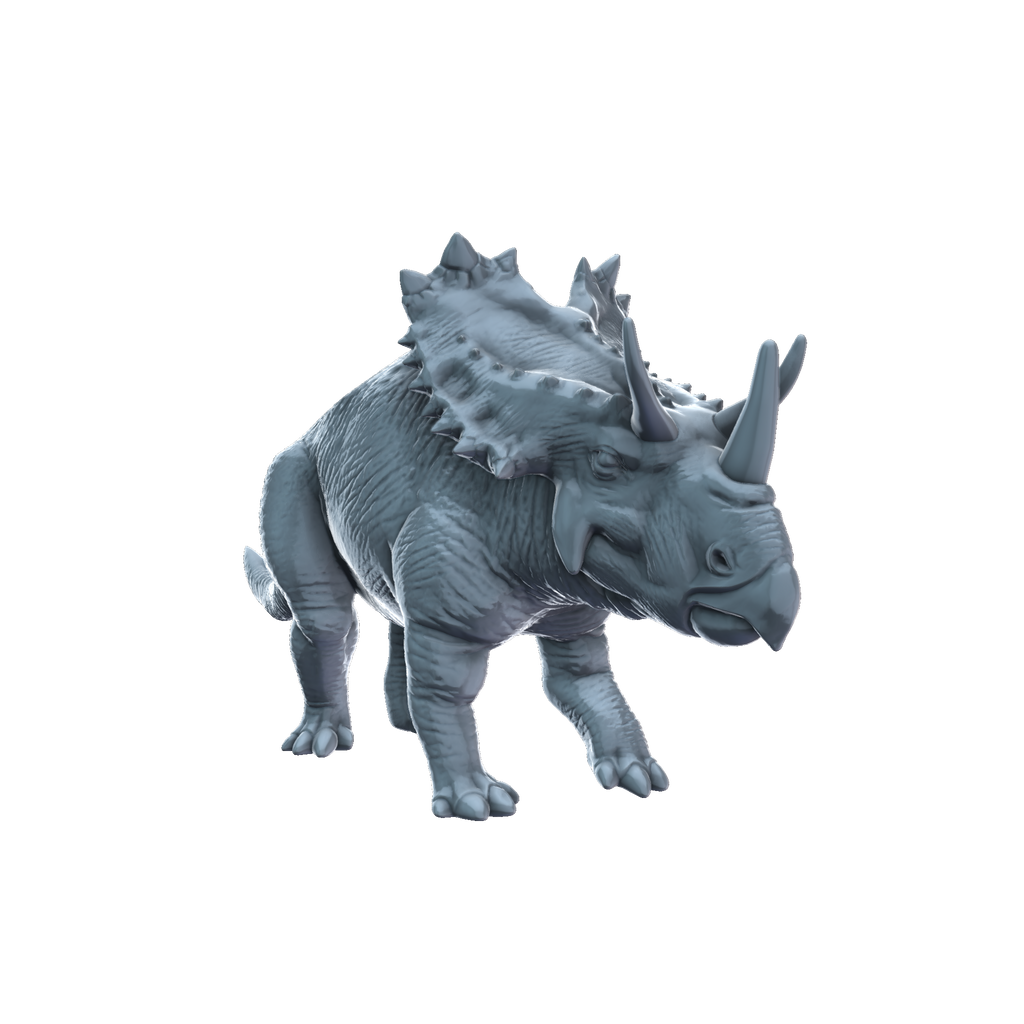 3D printed Utahceratops front view