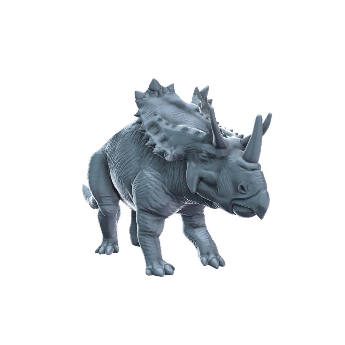 3D printed Utahceratops front view