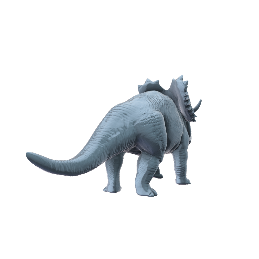 3D printed Utahceratops rear view
