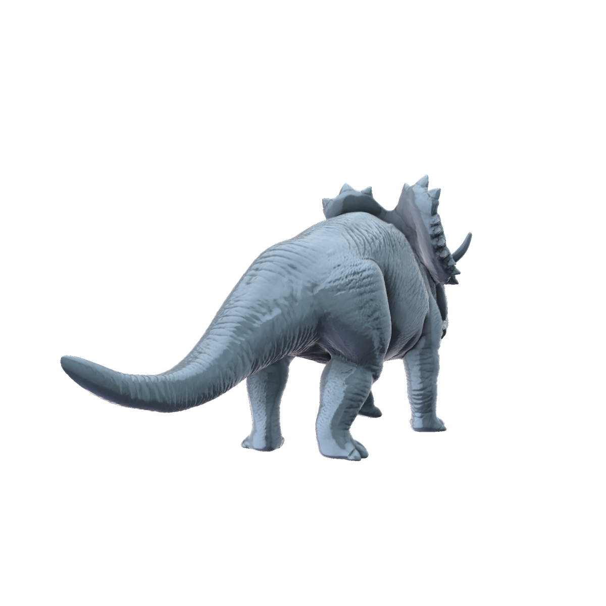 3D printed Utahceratops rear view