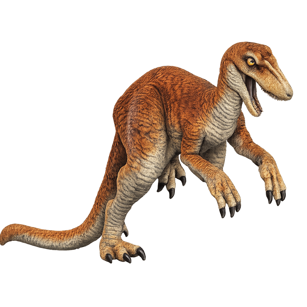 Painted Utahraptor Jumping miniature
