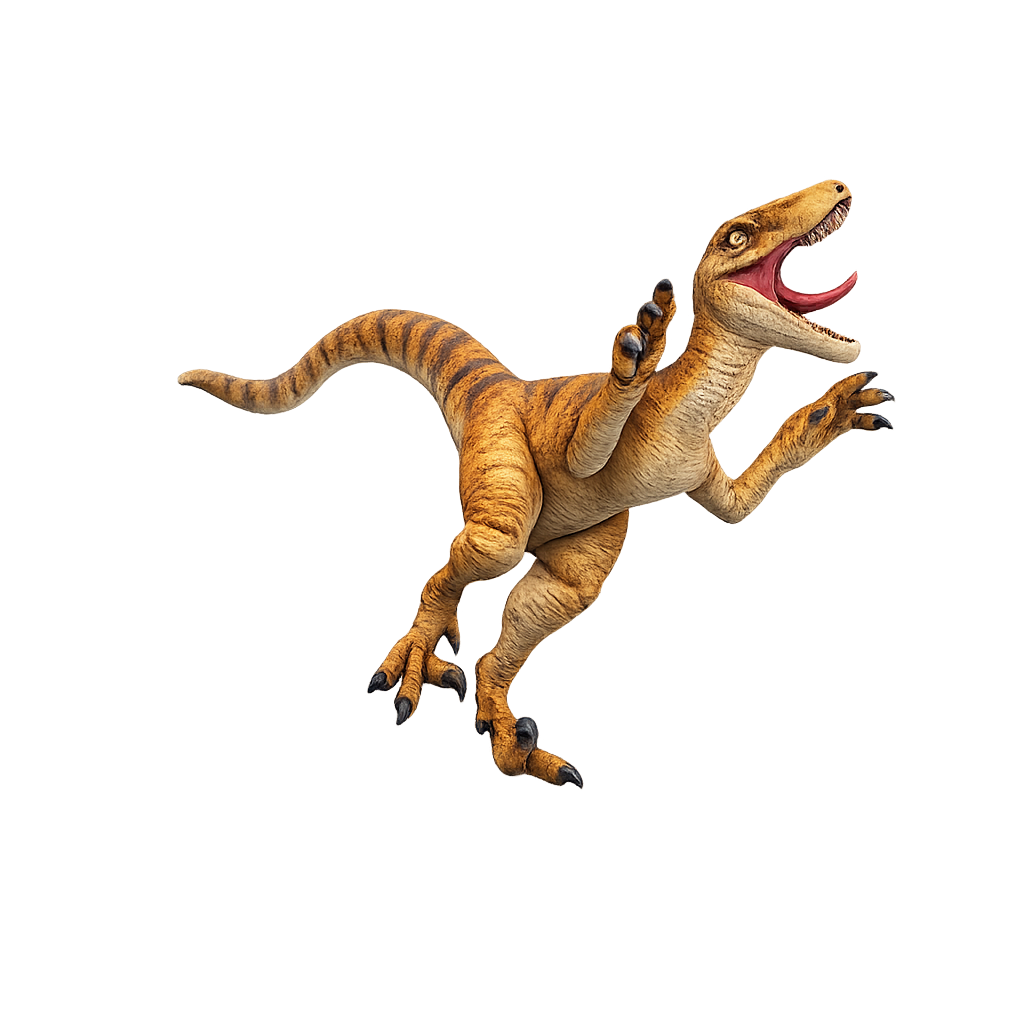 Velociraptor leaping - 28mm Miniature