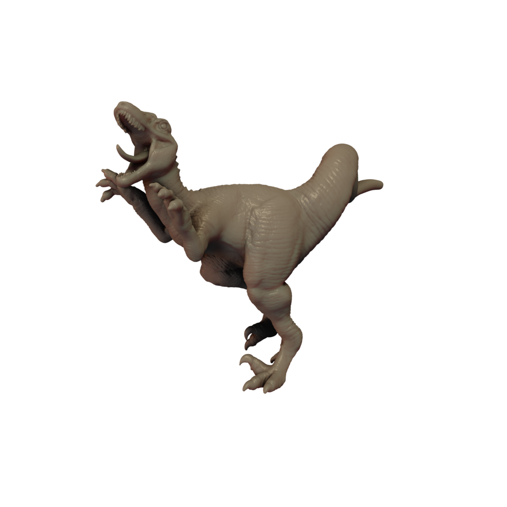 Velociraptor leaping - 28mm Miniature