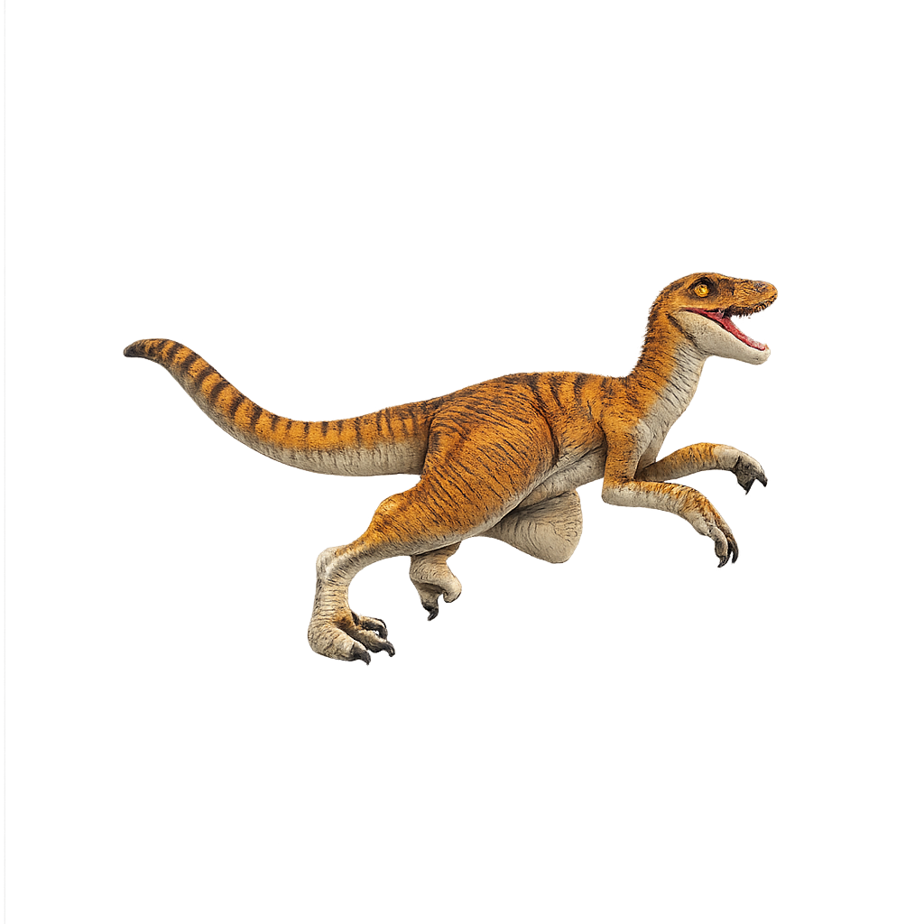 Painted Velociraptor Sprinting miniature