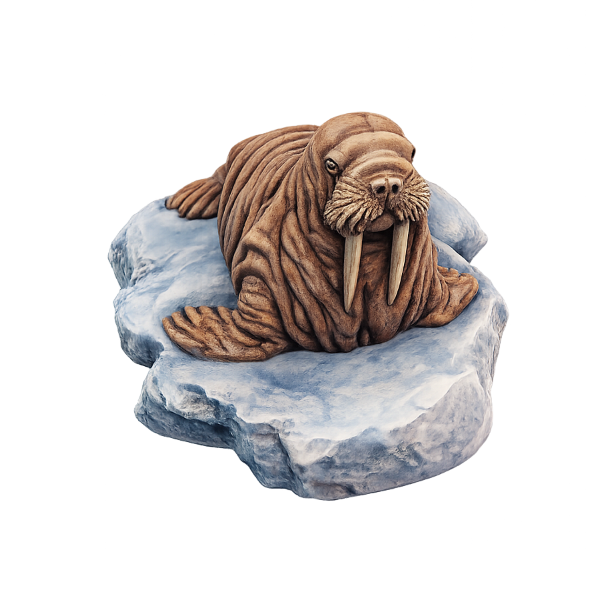 Painted Walrus on ice flow miniature