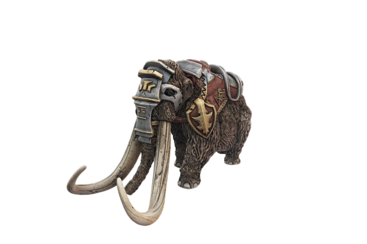 Painted Wooly Mammoth Armoured