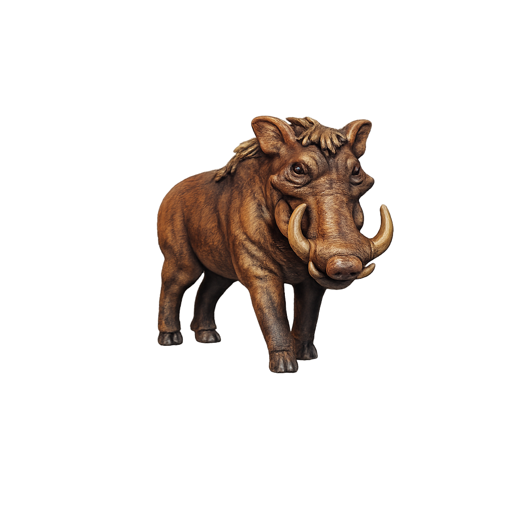 Painted Warthog miniature