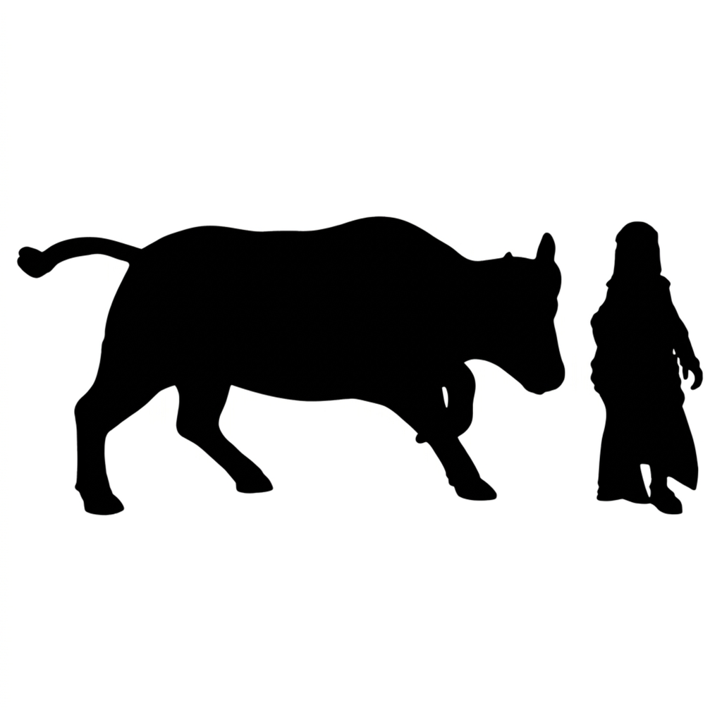 Water Buffalo Charging scale comparison to 28mm human miniature