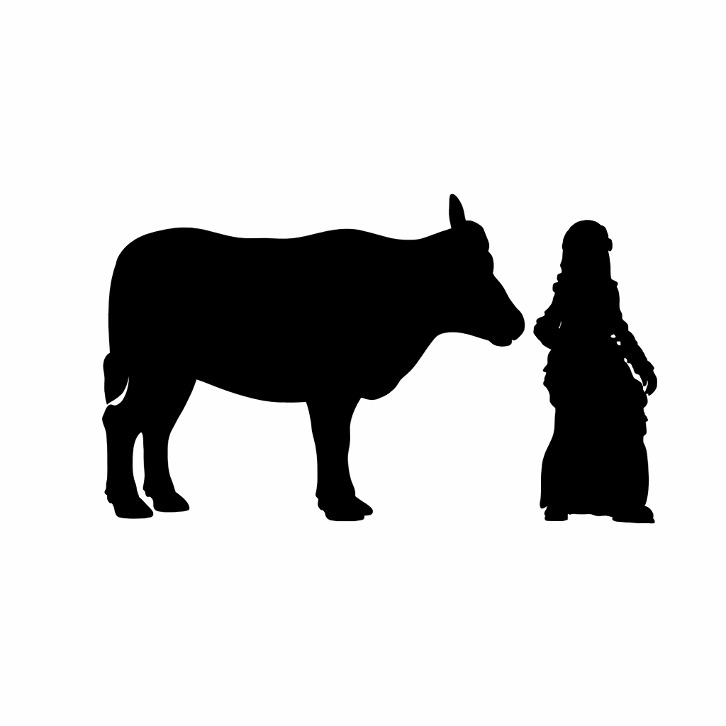 Water Buffalo Standing Scale Comparison to a 28mm Human Miniature