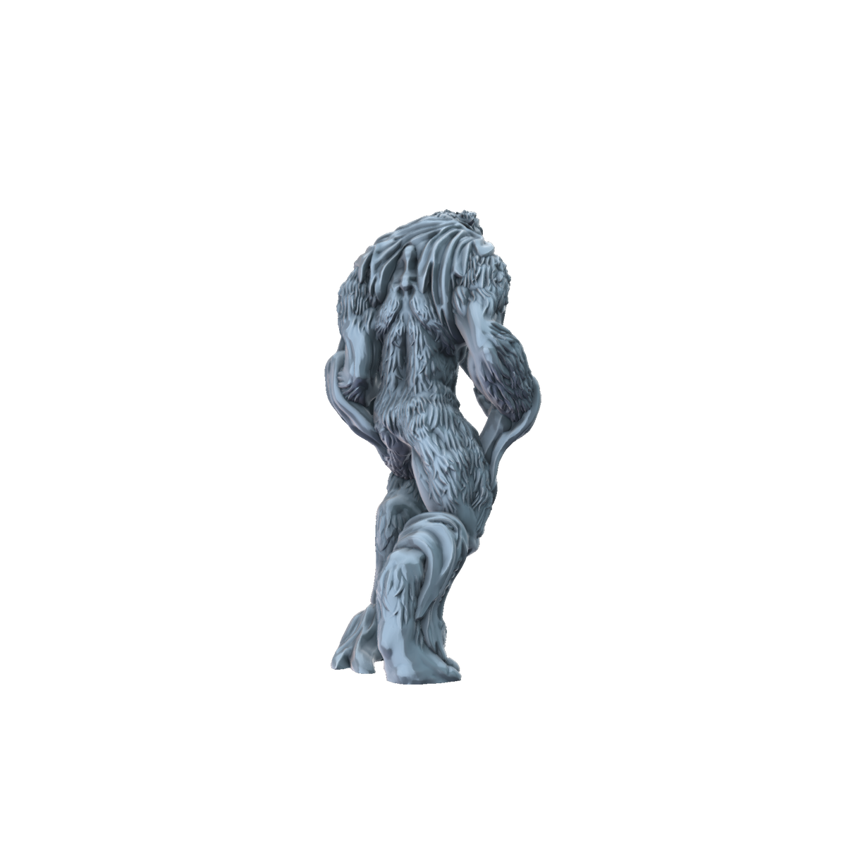 3D printed Werewolf rear view
