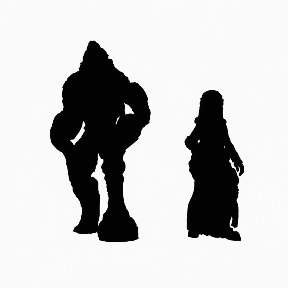 Werewolf scale comparison to 28mm human miniature