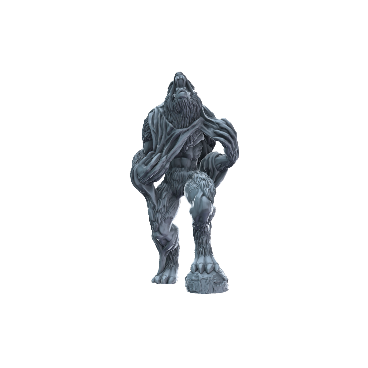3D printed Werewolf front view