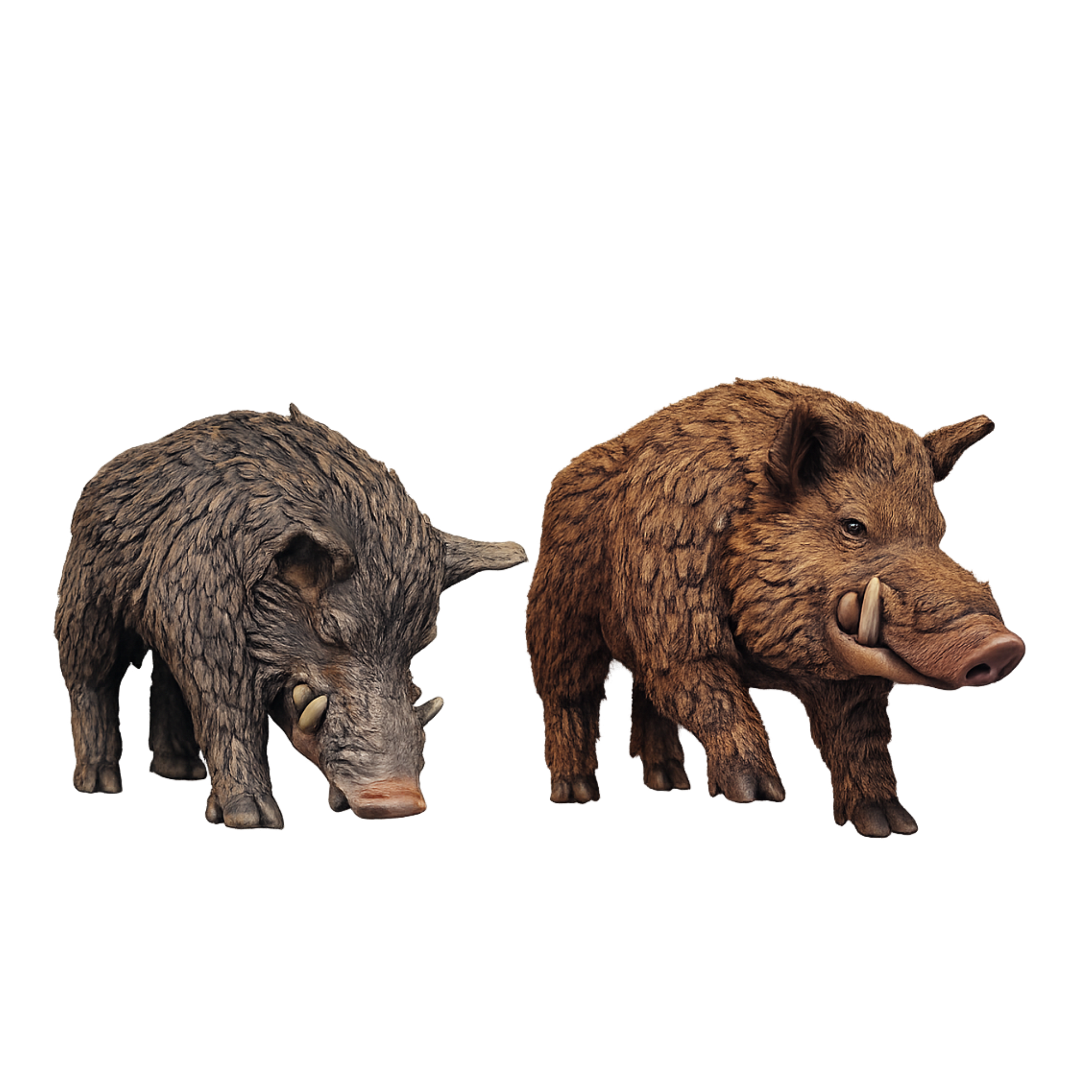 Painted Wild Boar Encounter Pack miniatures