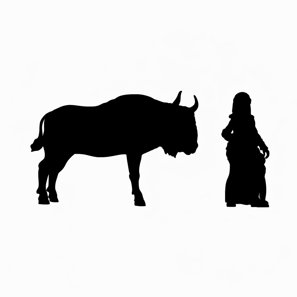 Wildabeest Scale Comparison to a 28mm Human Miniature
