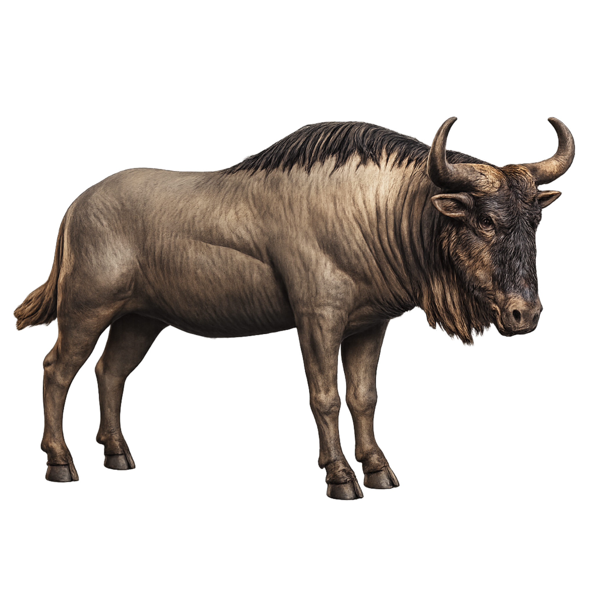 Painted Wildebeest miniature