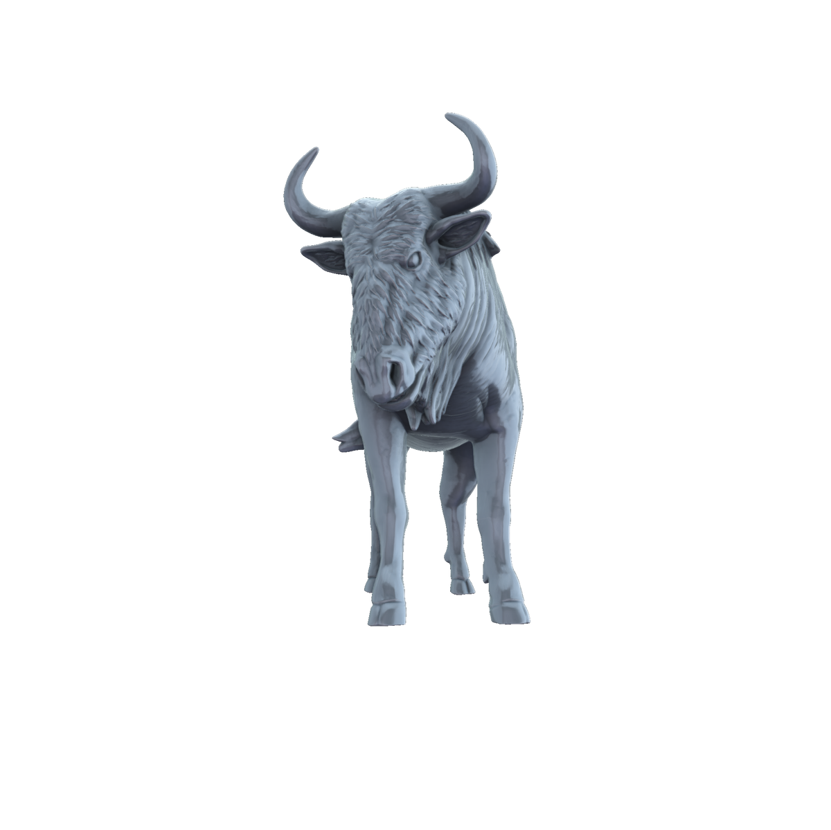 3d printed Wildebeest side view