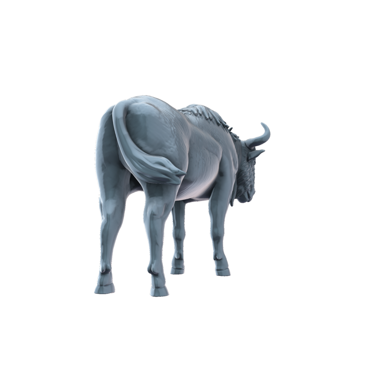3d printed Wildebeest rear view