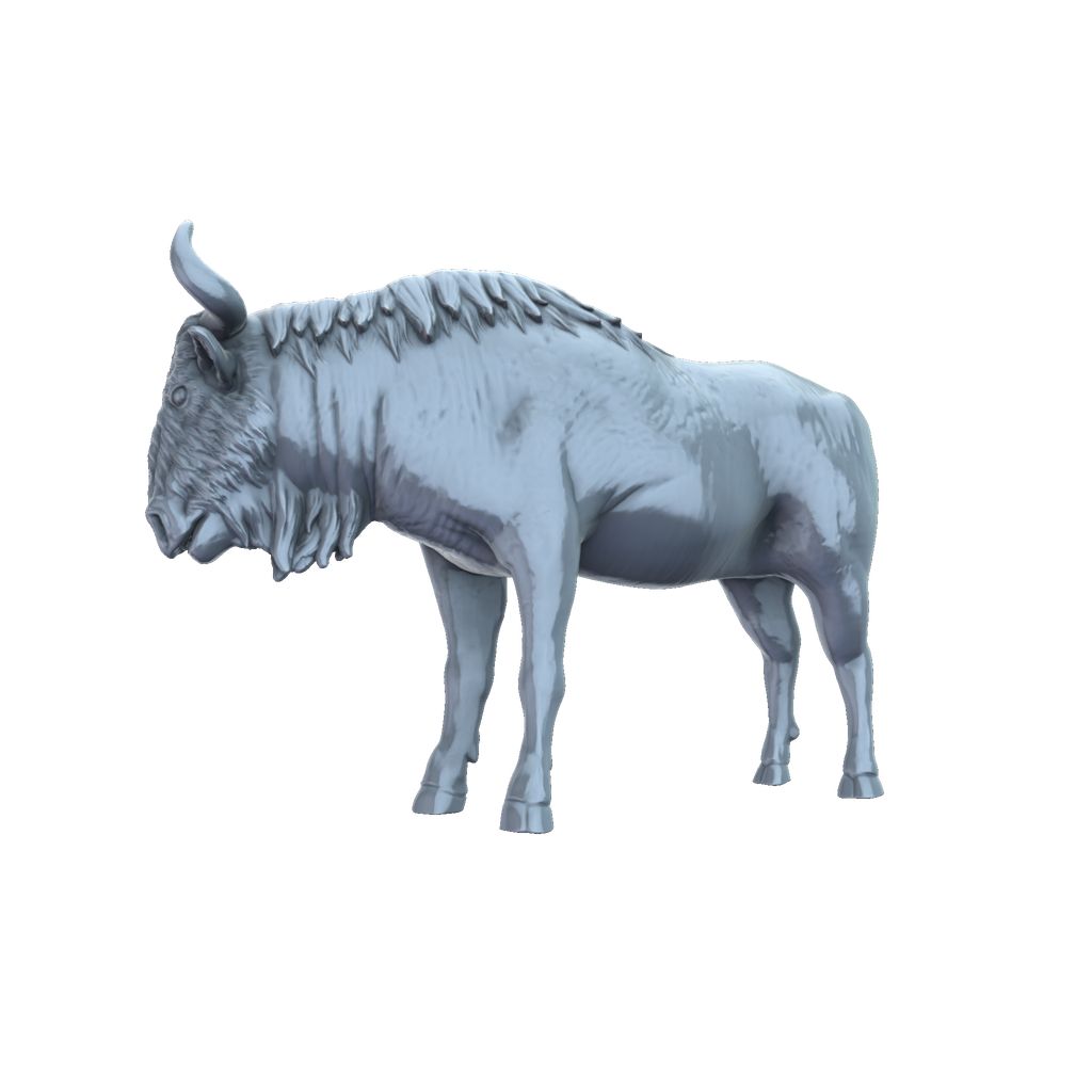 3d printed Wildebeest side view