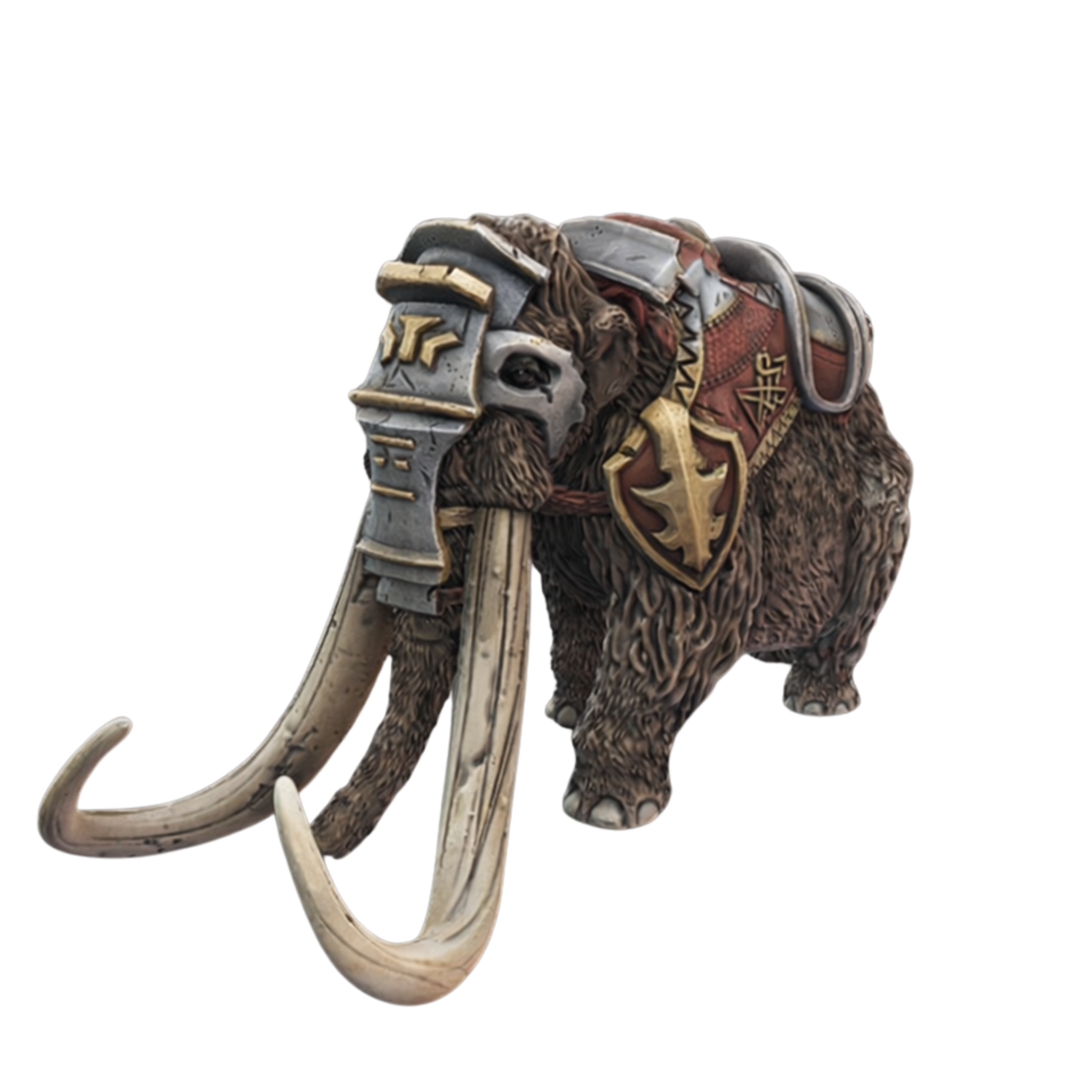 Painted Wooly Mammoth Armoured miniature