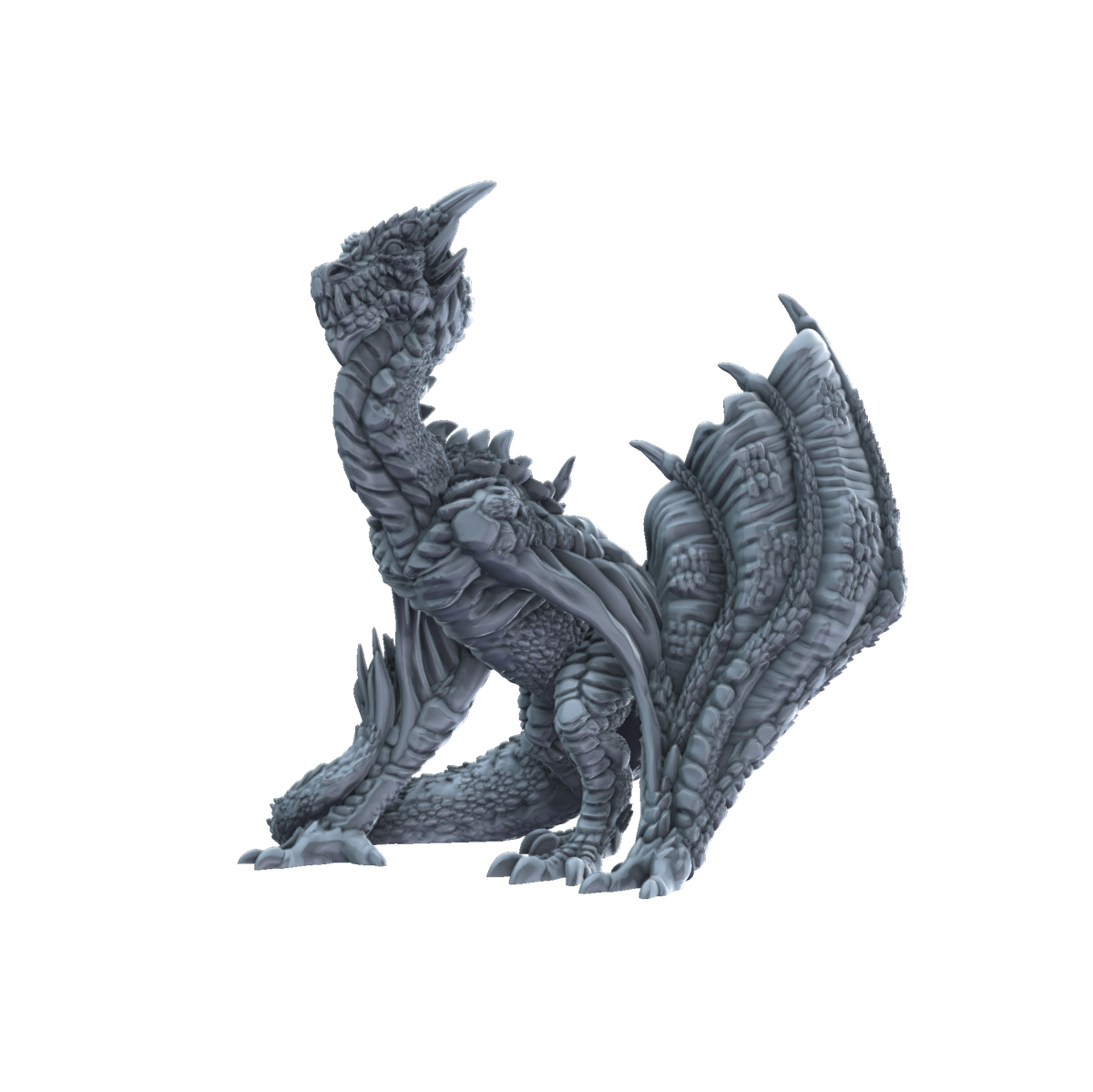 3d printed Wyvern side view