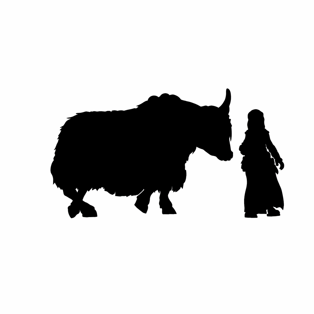 Yak Scale Comparison to 28mm Human Miniature