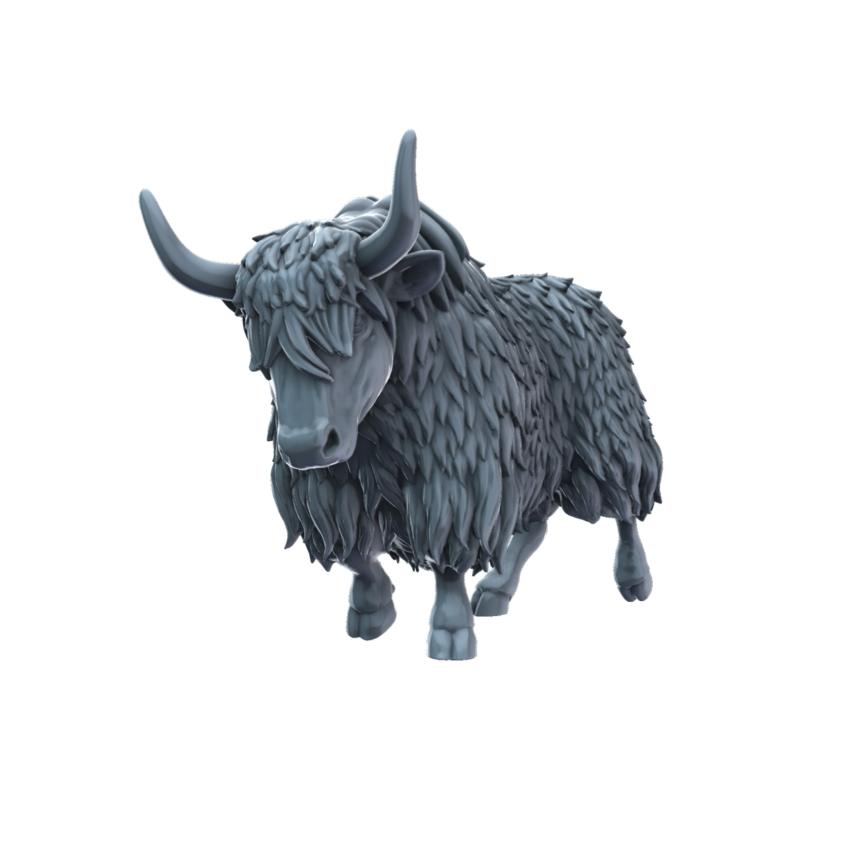 3d printed Yak front view