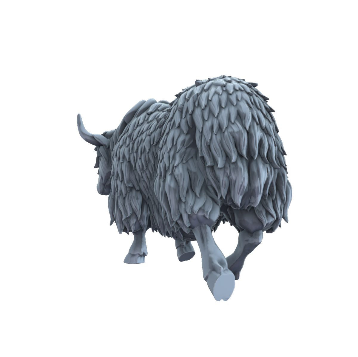 3d printed Yak rear view