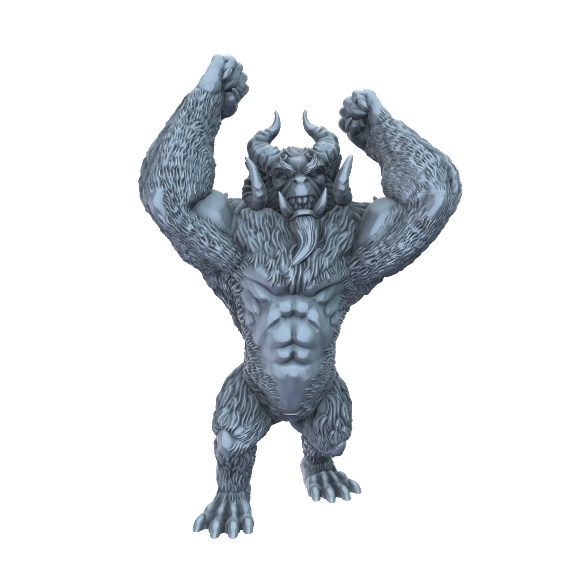 3D print Yeti Standing front view