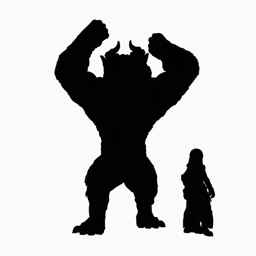 Yeti standing scale comparison to 28mm human miniature