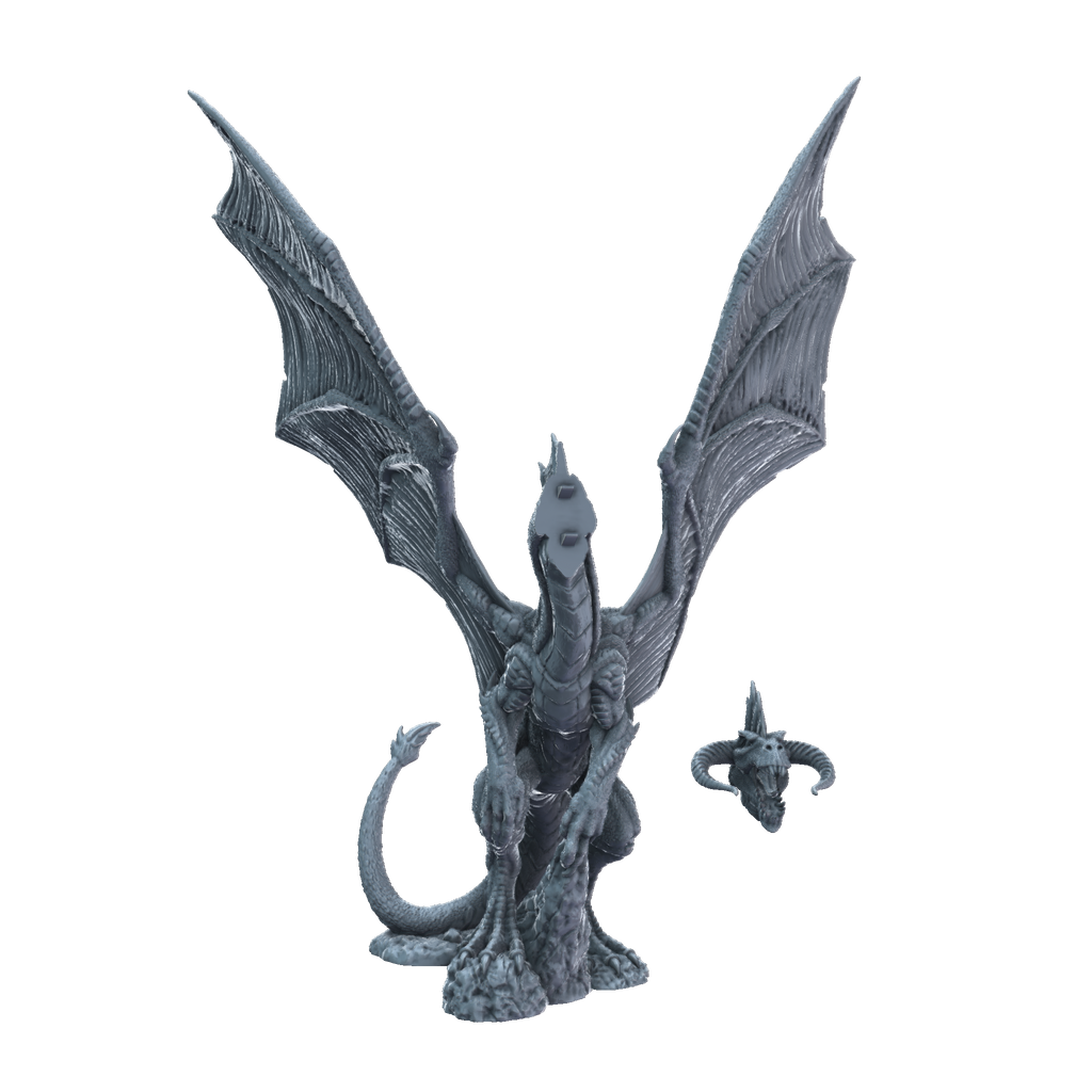 3D printed Young Black Dragon parts