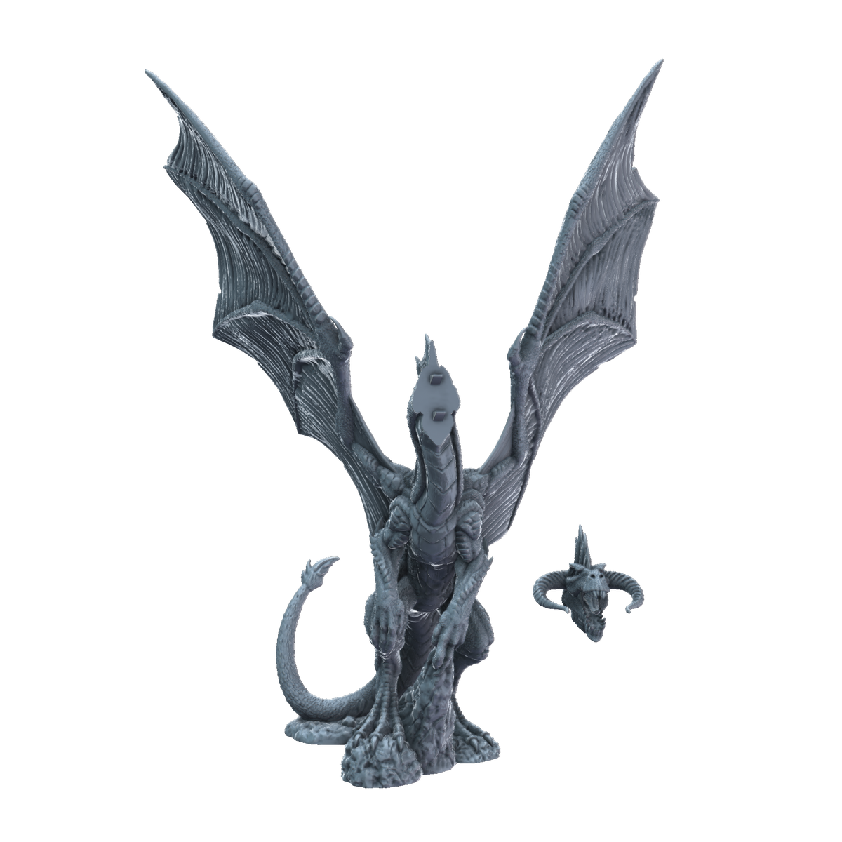 3D printed Young Black Dragon parts