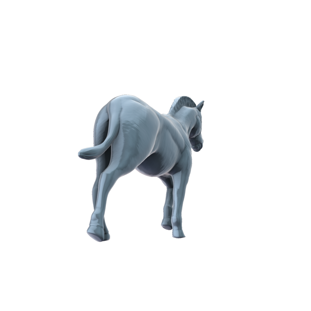 3D printed Zebra rear view