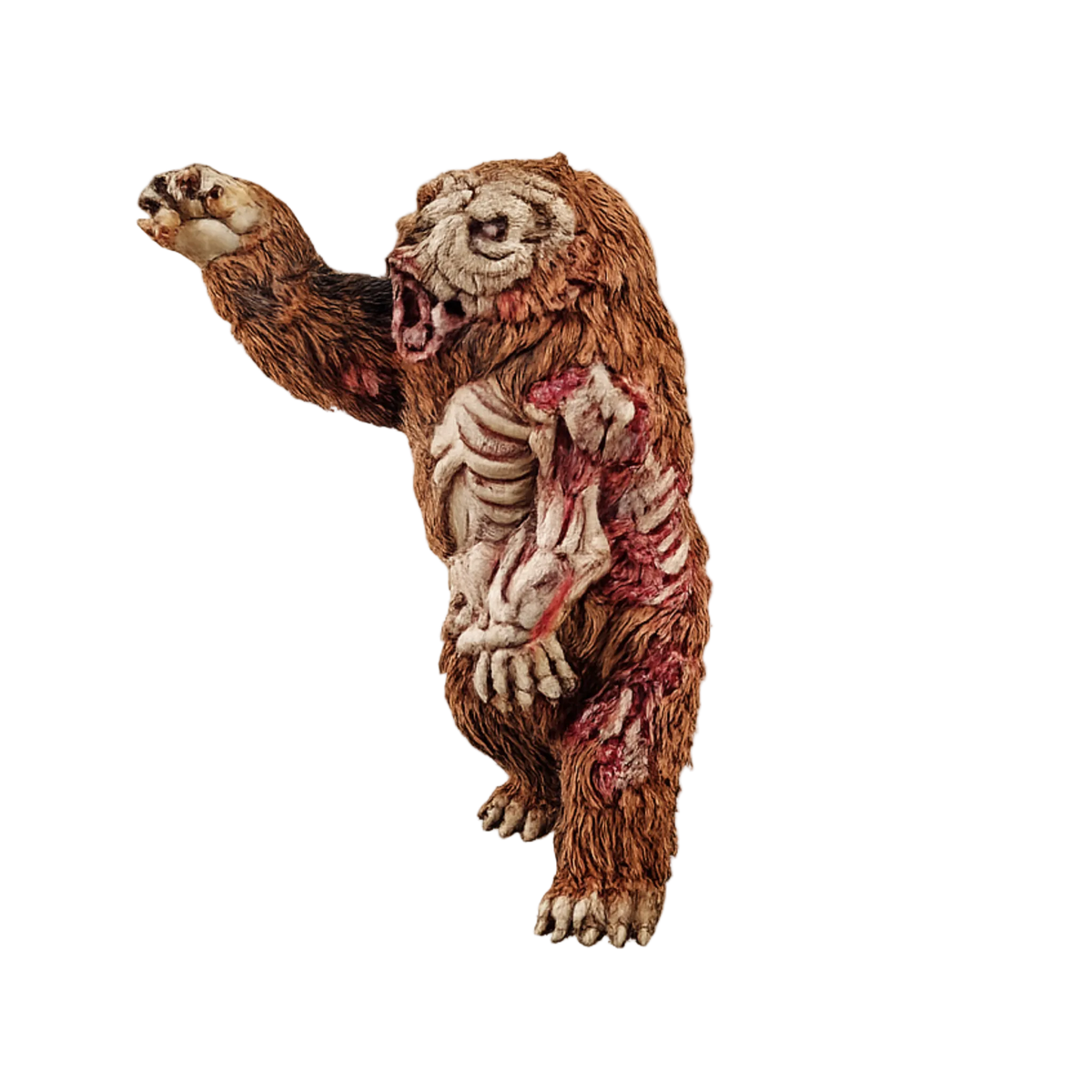 Painted Zombie Bear miniature