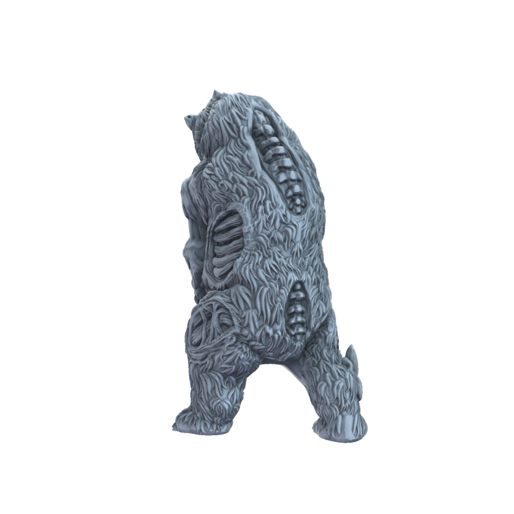 3D print Zombie Bear rear view