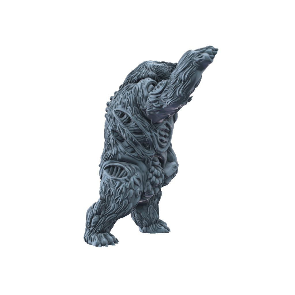 3D print Zombie Bear side view