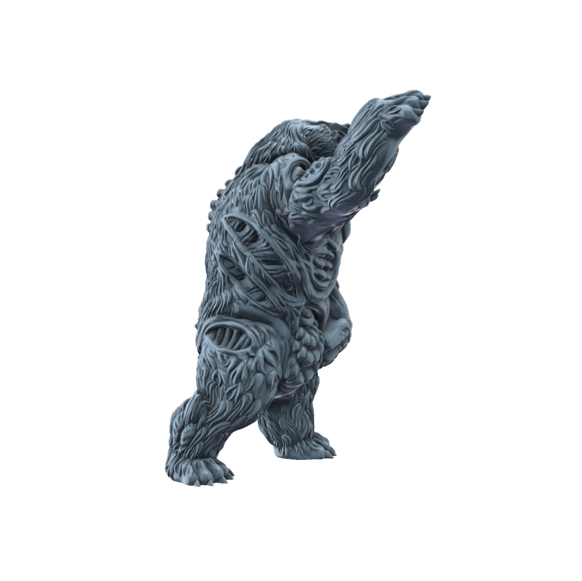 3D print Zombie Bear side view