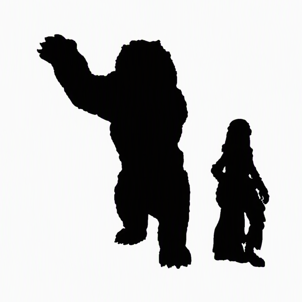 Zombie bear scale comparison to 28mm human miniature