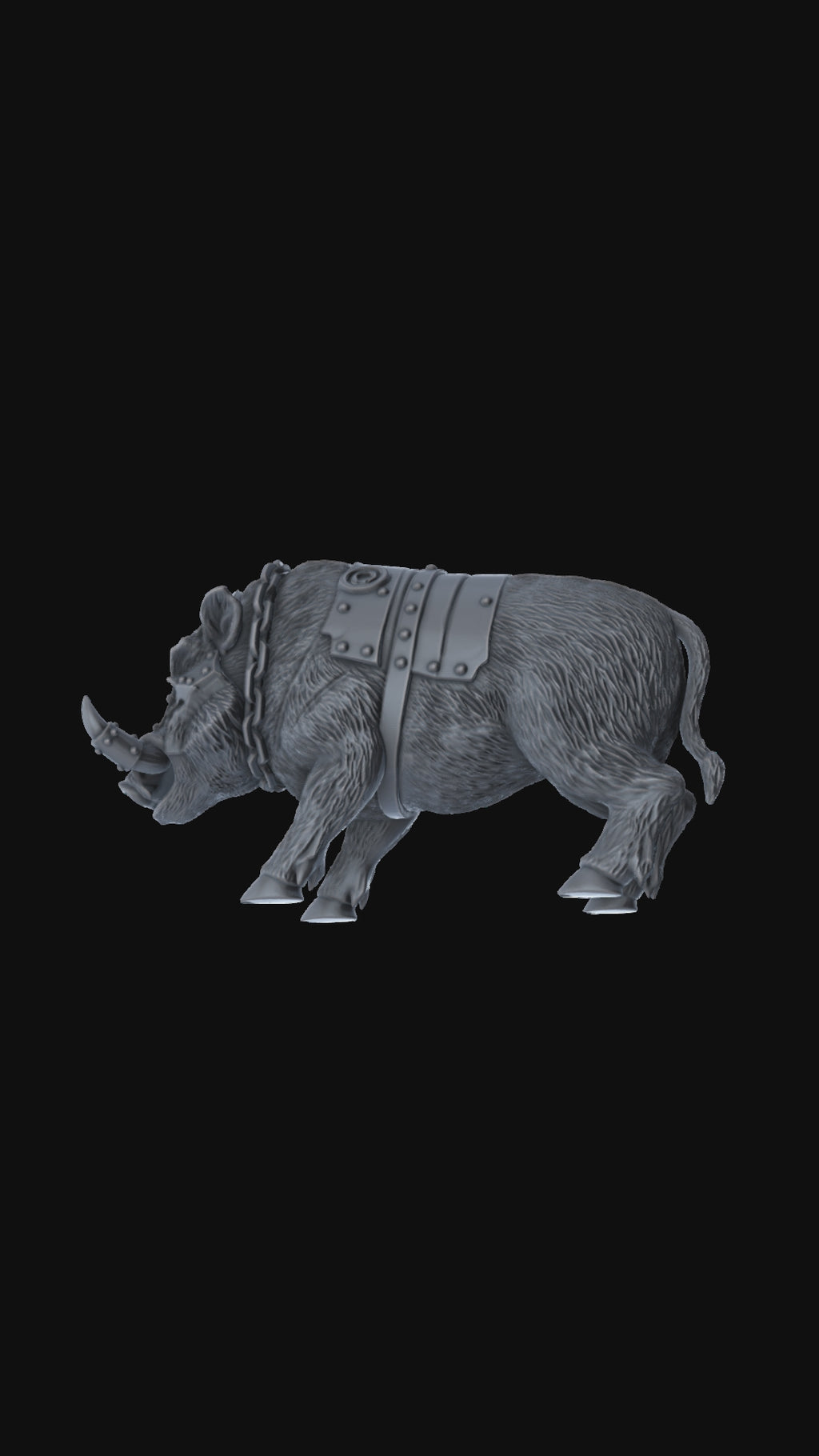 Armoured boar – 32mm Miniature