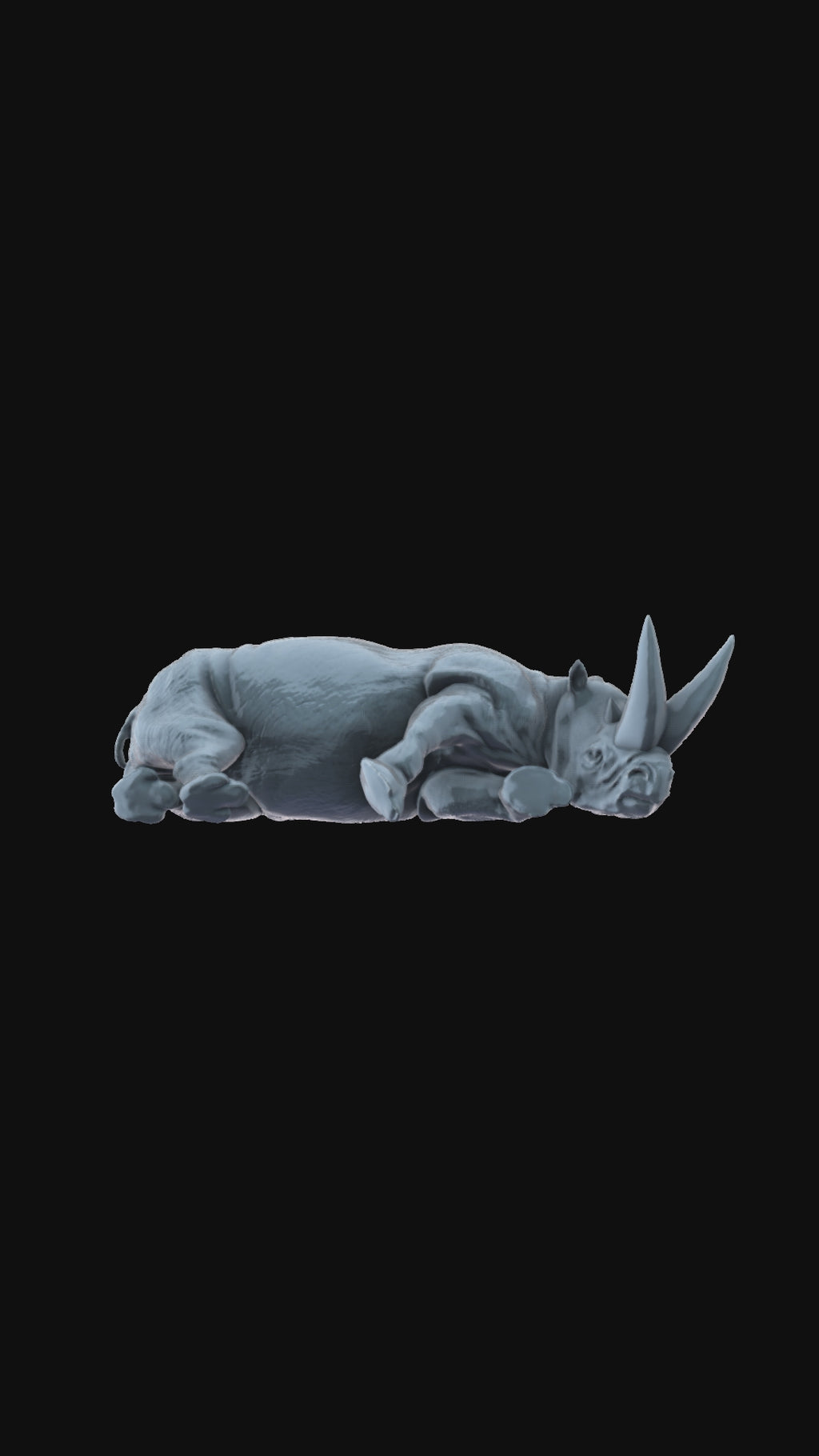 3D printed Arsinoitherium carcass 360 degree view