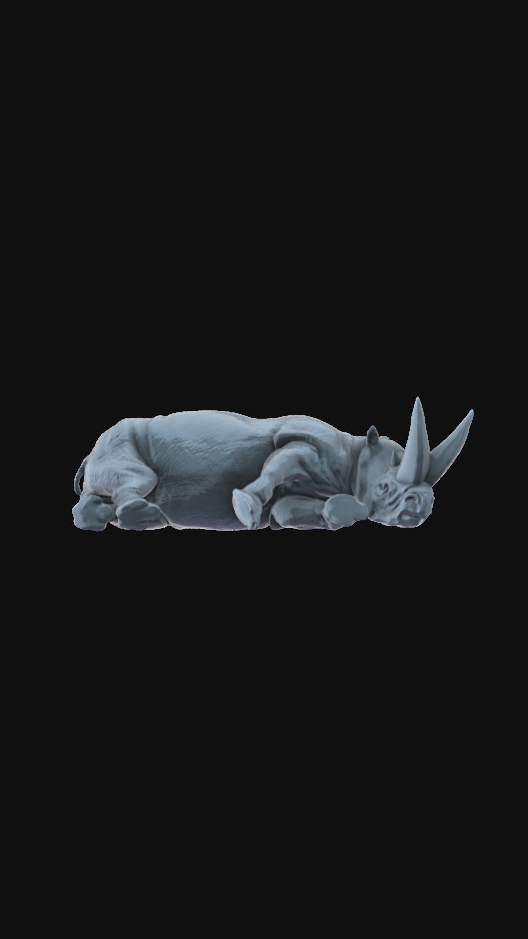 3D printed Arsinoitherium carcass 360 degree view