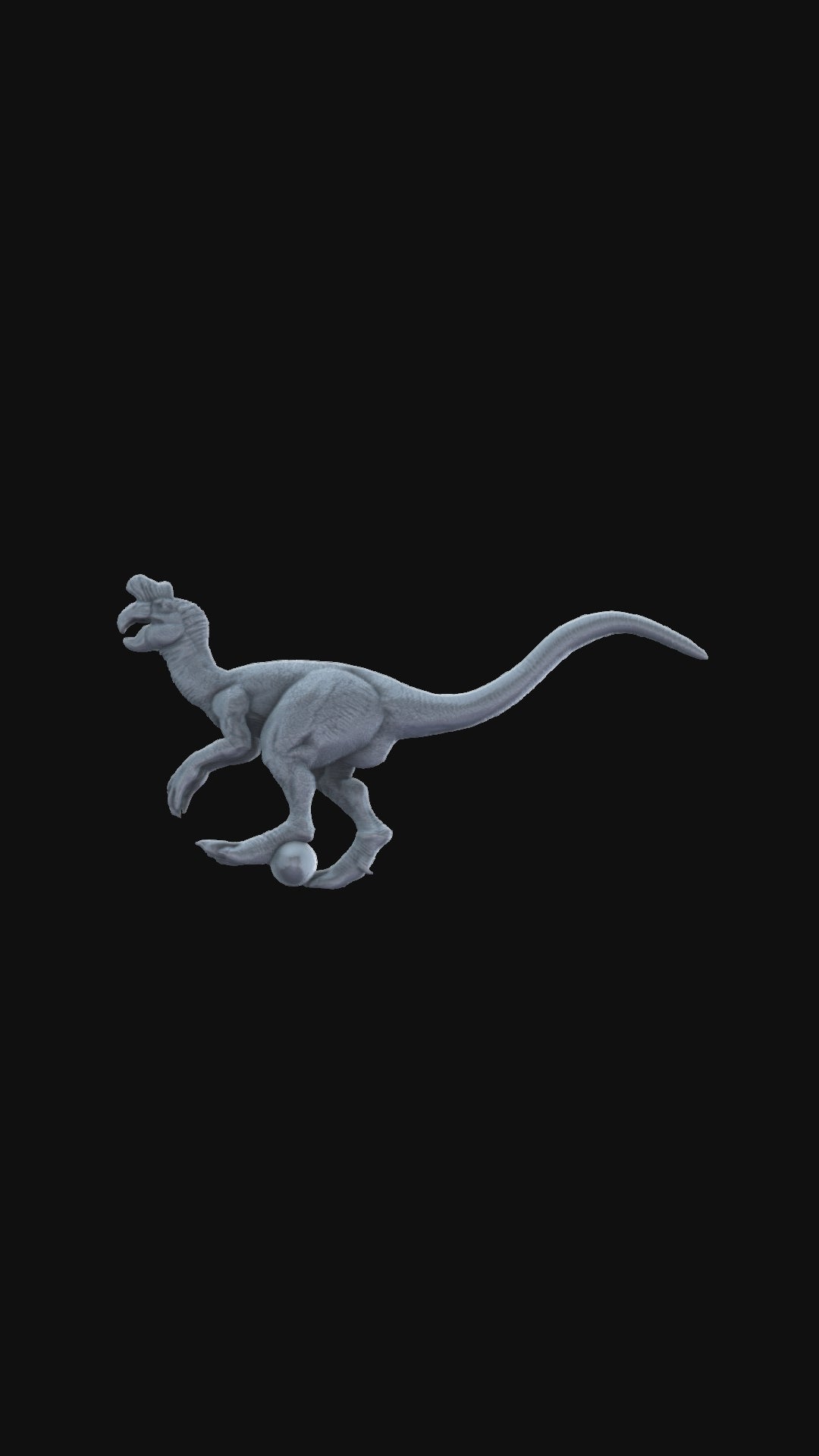3D printed Oviraptor Dinosaur 360 degree view