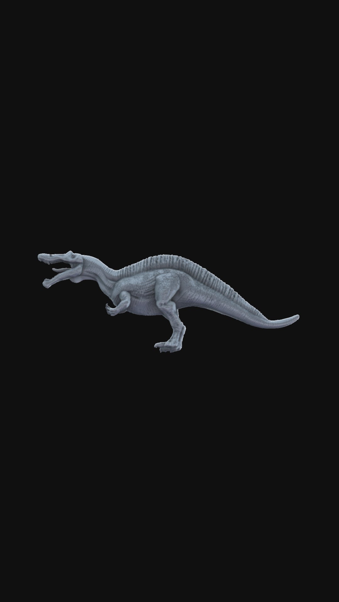 3D printed Suchomimus 360 degree view