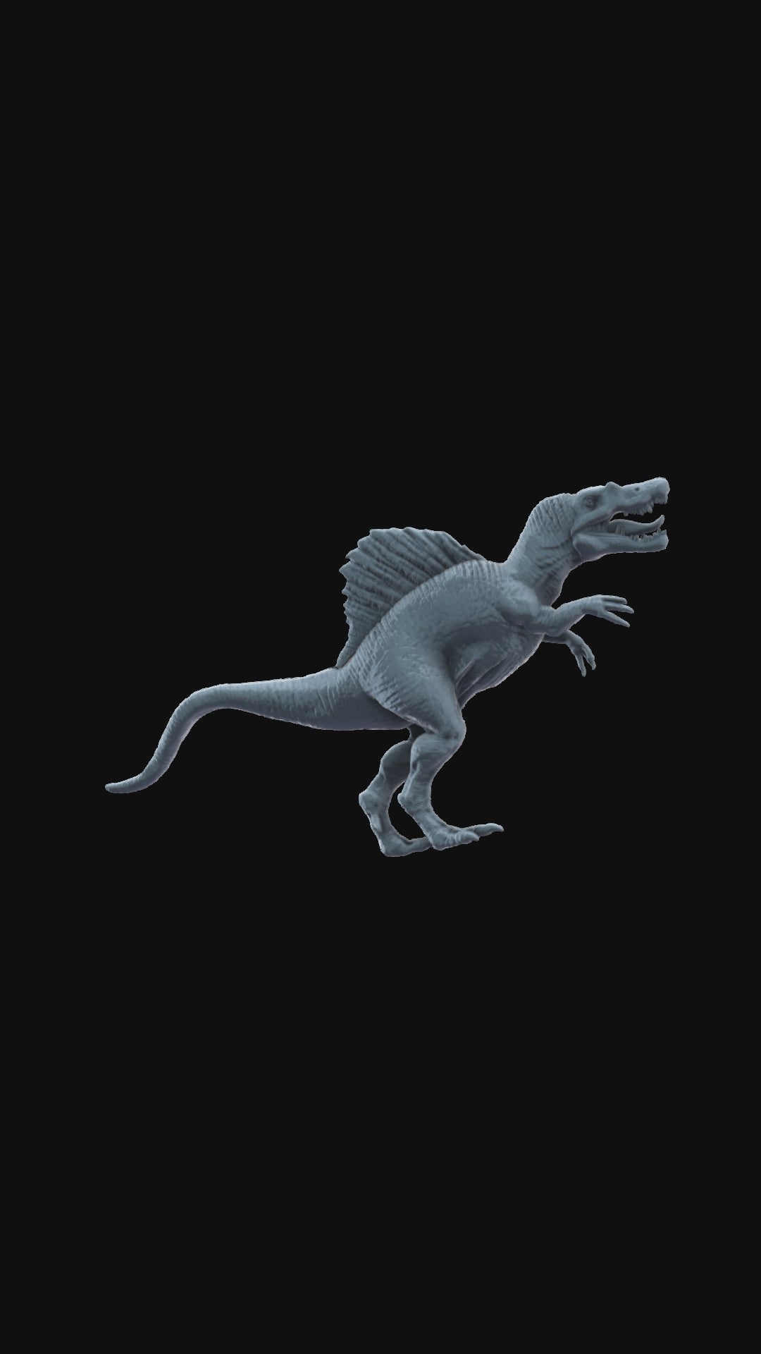 3D printed Spinosaurus 360 degree view