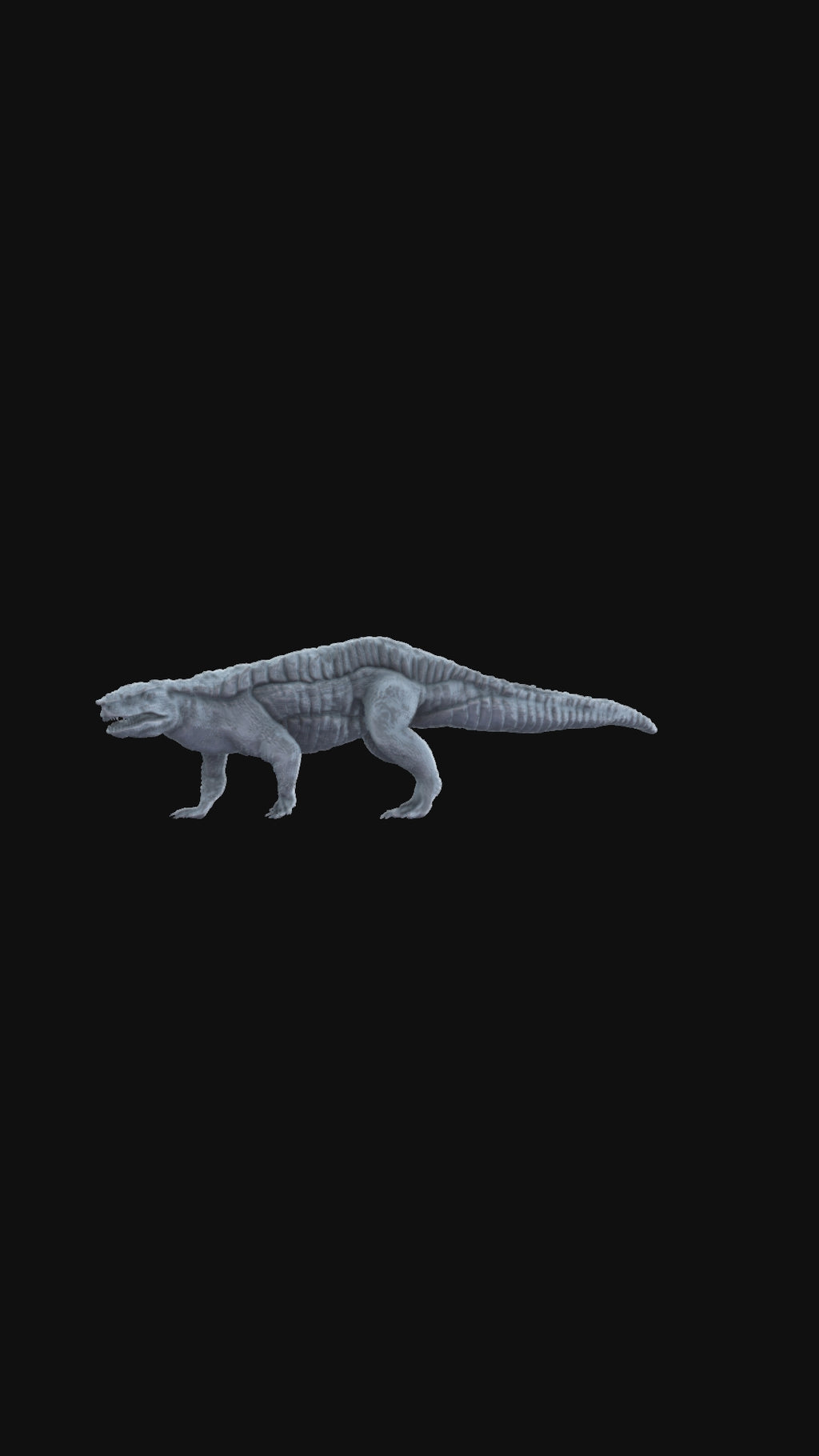 360-degree Aetosauroides miniature, rotating product view, detailed sculpt.
