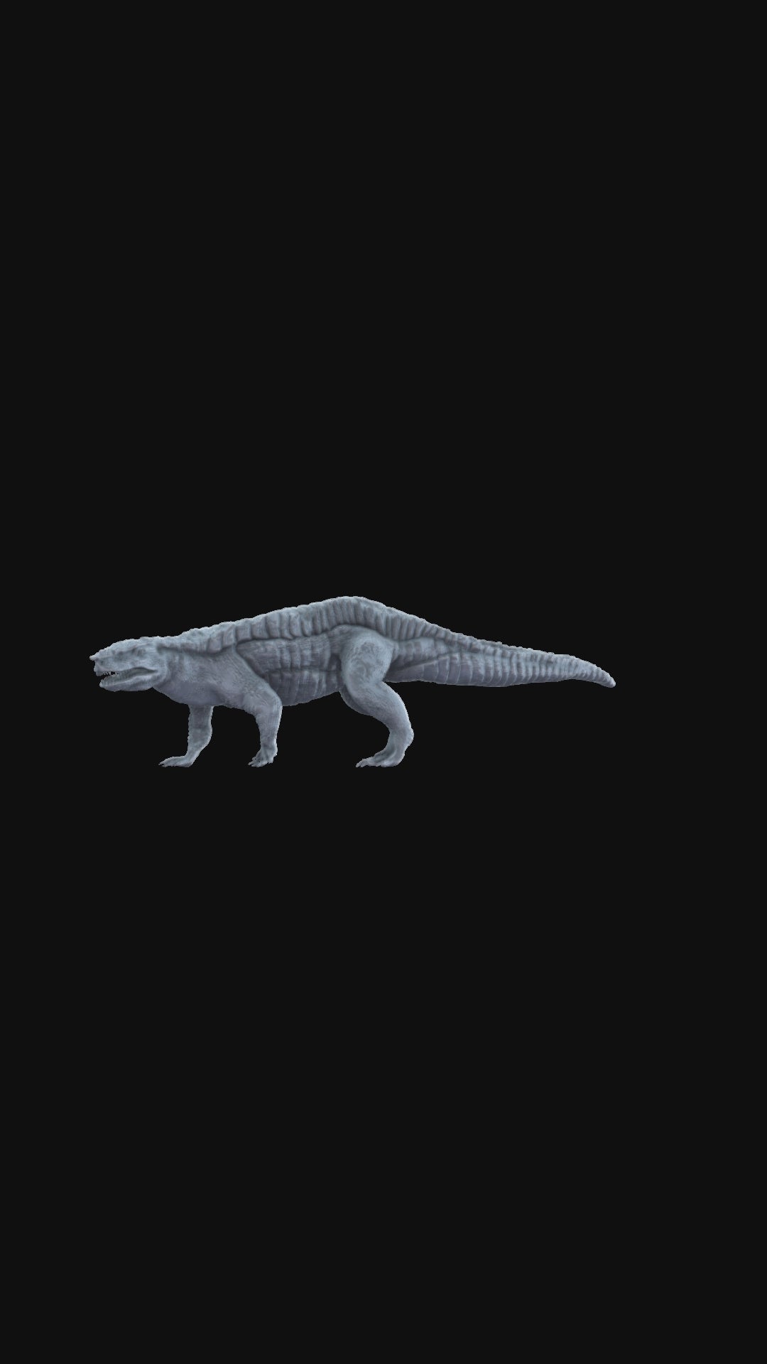 360-degree Aetosauroides miniature, rotating product view, detailed sculpt.