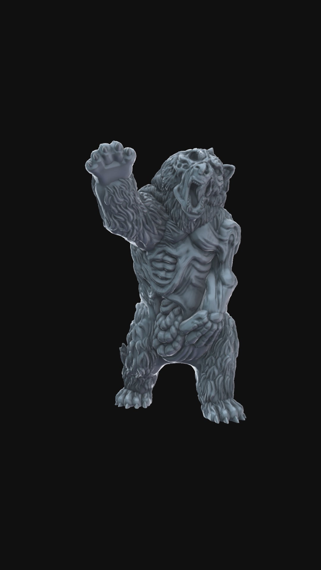 3D print Zombie 360 degree view