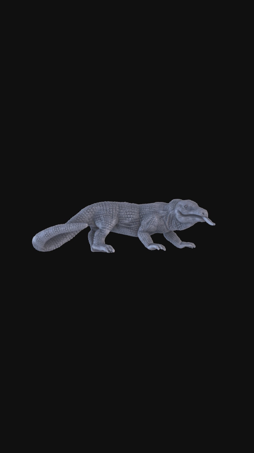 Komodo Dragon Walking 360 degree view